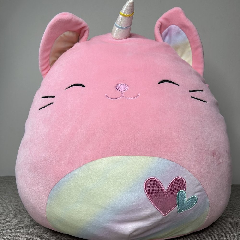 Squishmallows Unicorn Plush Stuffed Animal Pink 16"
